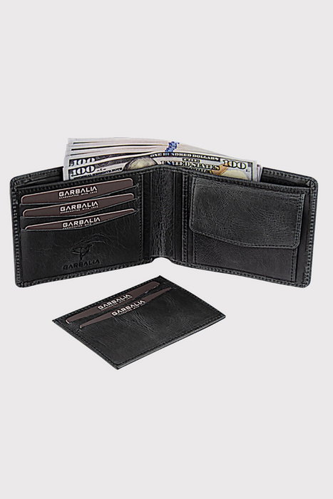 Zoozie Bags Tarjetero de Piel Auténtica con Bloqueo RFID Negro Zoozie Bags Tarjetero de Piel Auténtica con Bloqueo RFID Negro